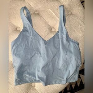 Yogalicious Light Blue  croppedTank Top